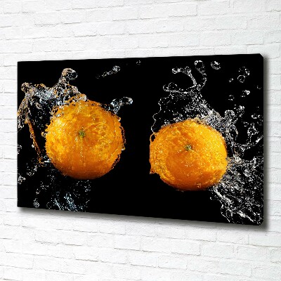 Bild auf leinwand Orangen und Wasser