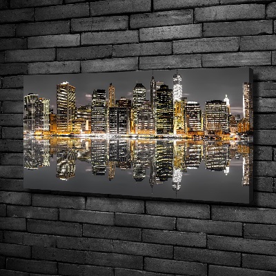 Bild auf leinwand New York bei Nacht