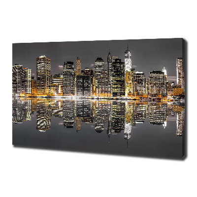 Bild auf leinwand New York bei Nacht