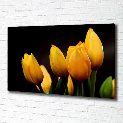 Bild auf leinwand Gelbe Tulpen