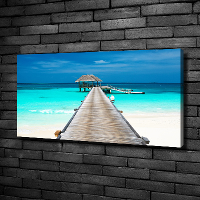Bild auf leinwand Holzsteg