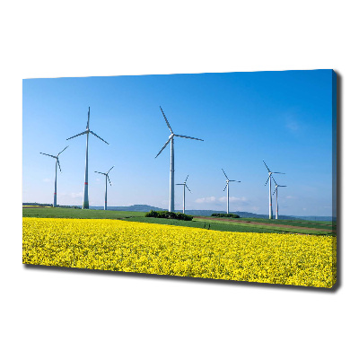 Wandbild Windmühlen auf dem Feld