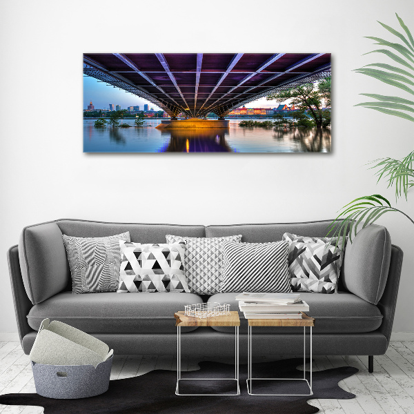 Wandbild Brücke in Warschau