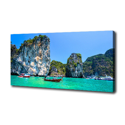 Wandbild Boote Thailand