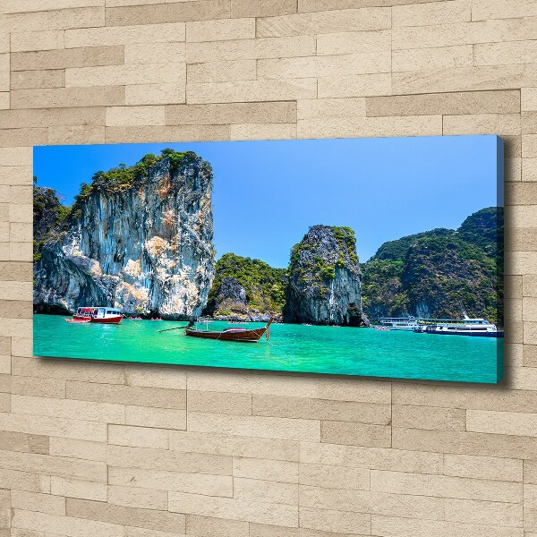 Wandbild Boote Thailand