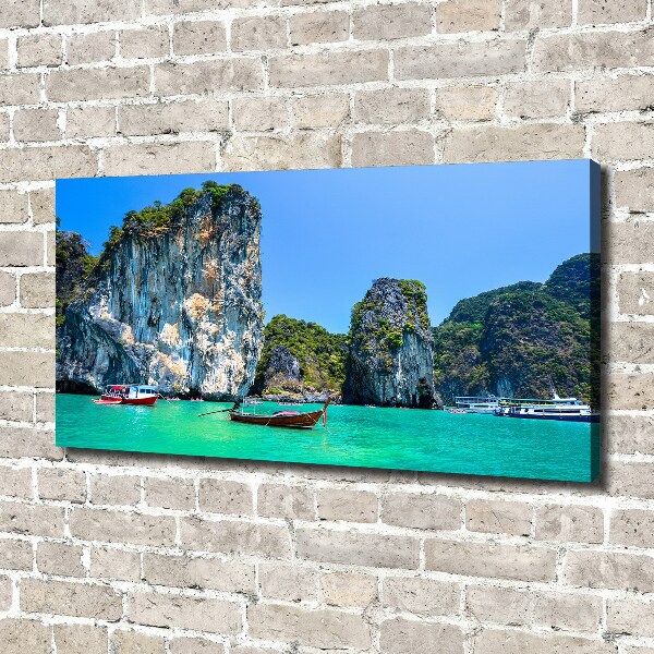 Wandbild Boote Thailand