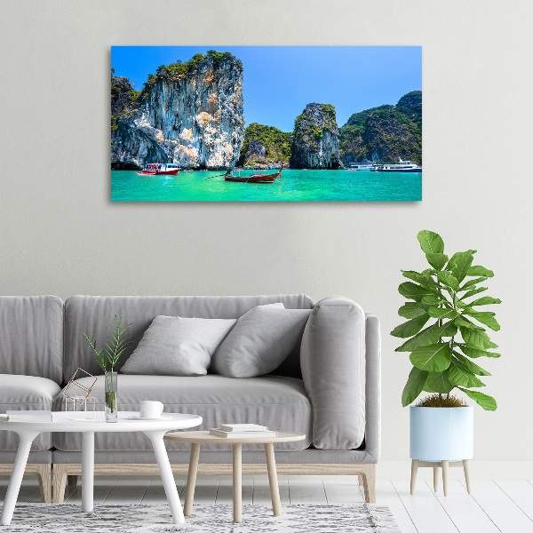 Wandbild Boote Thailand