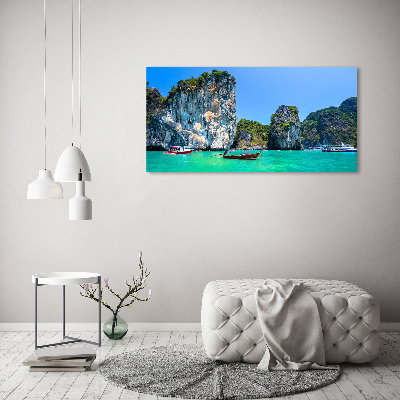 Wandbild Boote Thailand