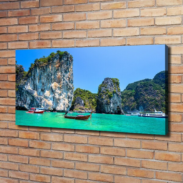 Wandbild Boote Thailand