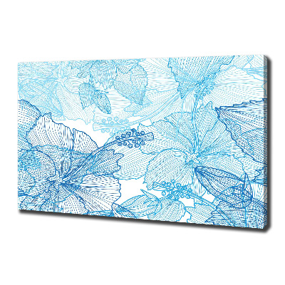 Wandbild Hawaiianische Blumen