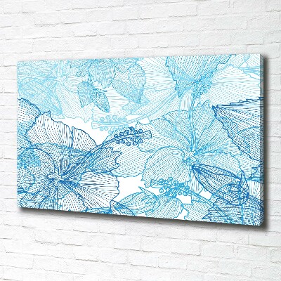 Wandbild Hawaiianische Blumen
