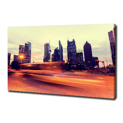 Bild auf leinwand Shanghai bei Nacht