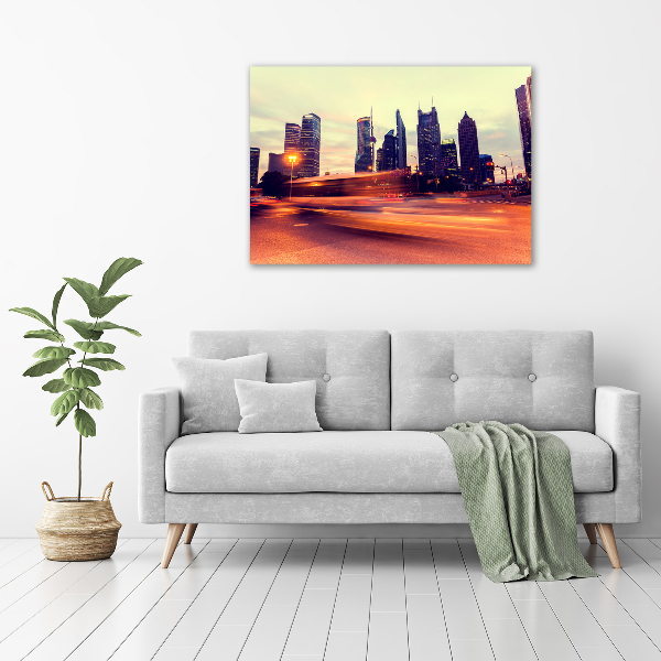 Bild auf leinwand Shanghai bei Nacht