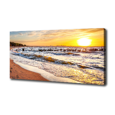 Bild auf leinwand Sunset Beach