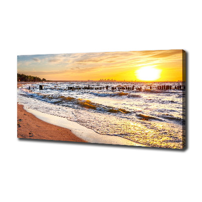 Bild auf leinwand Sunset Beach