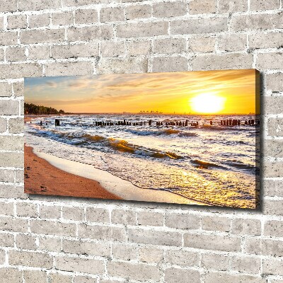 Bild auf leinwand Sunset Beach