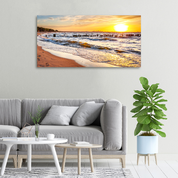 Bild auf leinwand Sunset Beach