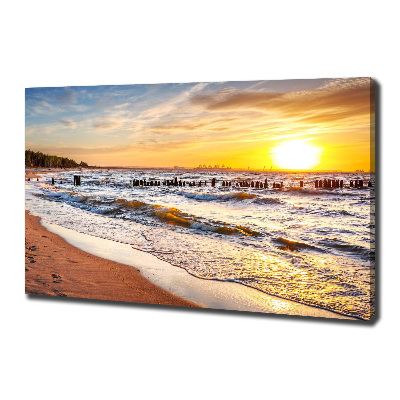 Bild auf leinwand Sunset Beach
