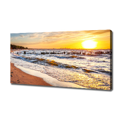 Bild auf leinwand Sunset Beach