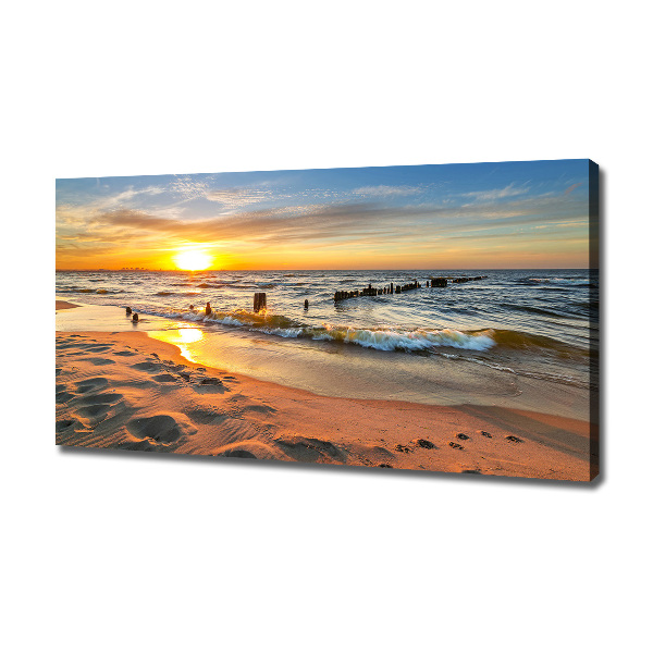 Wandbild Sunset Beach