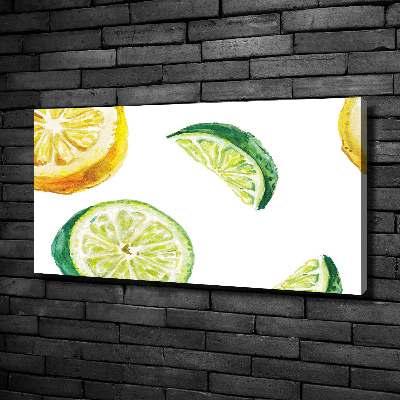 Bild auf leinwand Zitrone und Limette