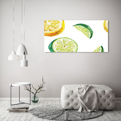 Bild auf leinwand Zitrone und Limette