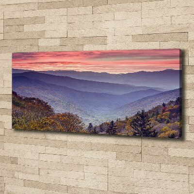 Fotobild Sonnenuntergang in den Bergen