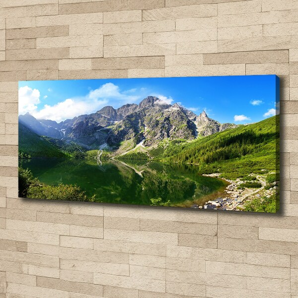 Bild auf leinwand Das Meeresauge der Tatra-Berge