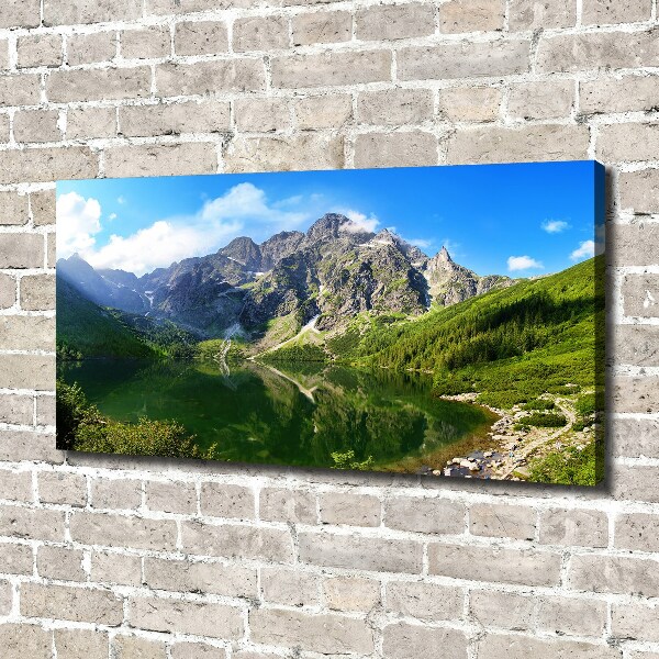 Bild auf leinwand Das Meeresauge der Tatra-Berge