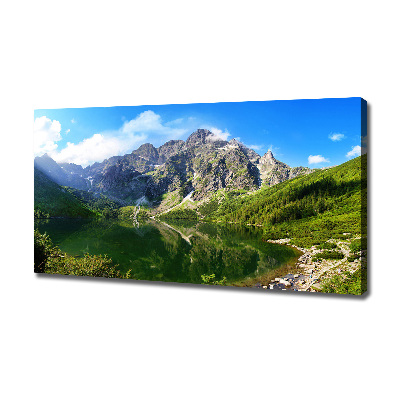 Bild auf leinwand Das Meeresauge der Tatra-Berge