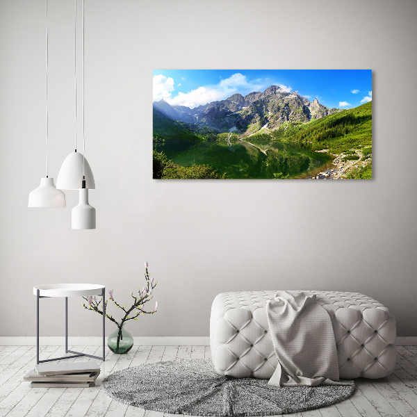 Bild auf leinwand Das Meeresauge der Tatra-Berge