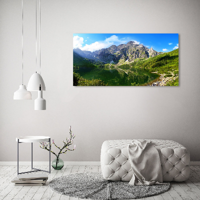 Bild auf leinwand Das Meeresauge der Tatra-Berge