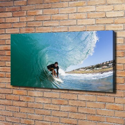 Fotobild Surfer auf einer Welle