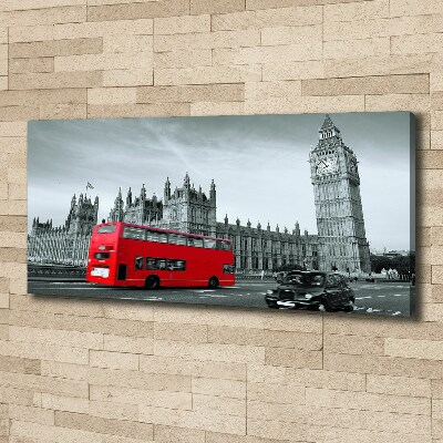 Bild auf leinwand Londoner Bus