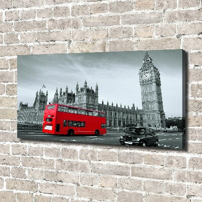 Bild auf leinwand Londoner Bus
