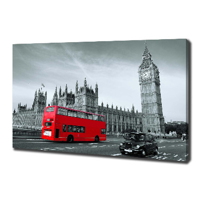 Bild auf leinwand Londoner Bus