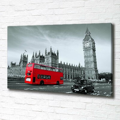 Bild auf leinwand Londoner Bus