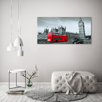 Bild auf leinwand Londoner Bus