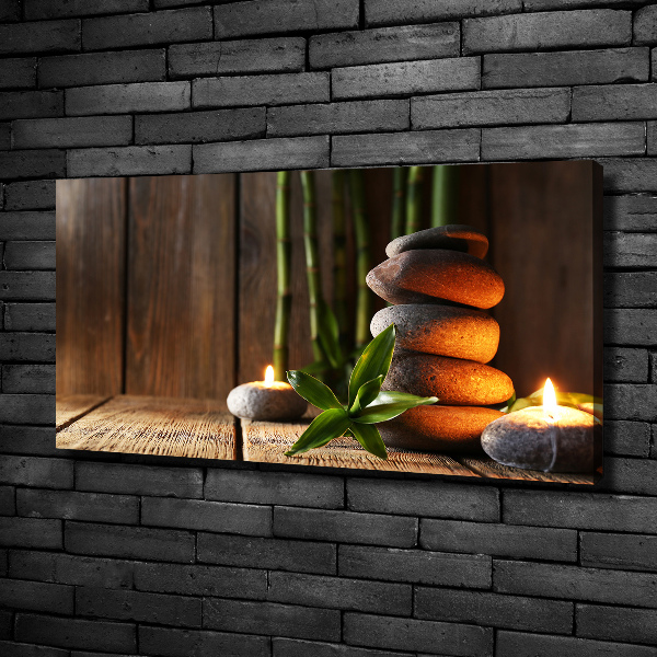 Fotobild Zen-Steine aus Bambus