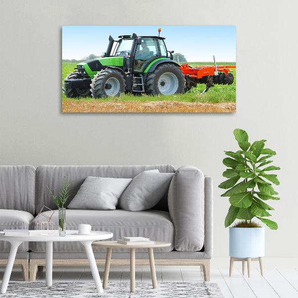 Bild auf leinwand Traktor auf dem Feld