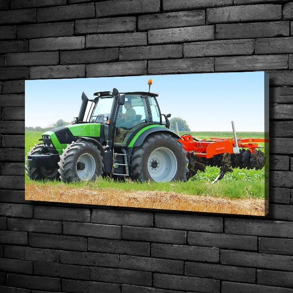 Bild auf leinwand Traktor auf dem Feld