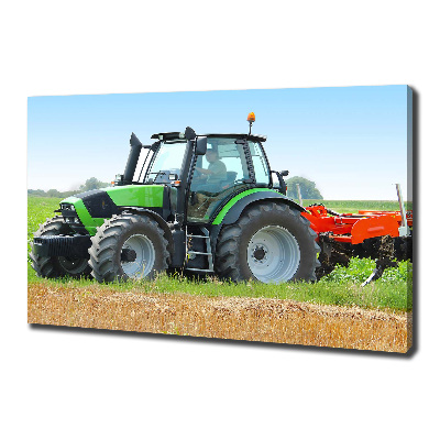 Bild auf leinwand Traktor auf dem Feld