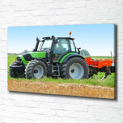 Bild auf leinwand Traktor auf dem Feld