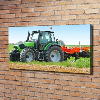 Bild auf leinwand Traktor auf dem Feld