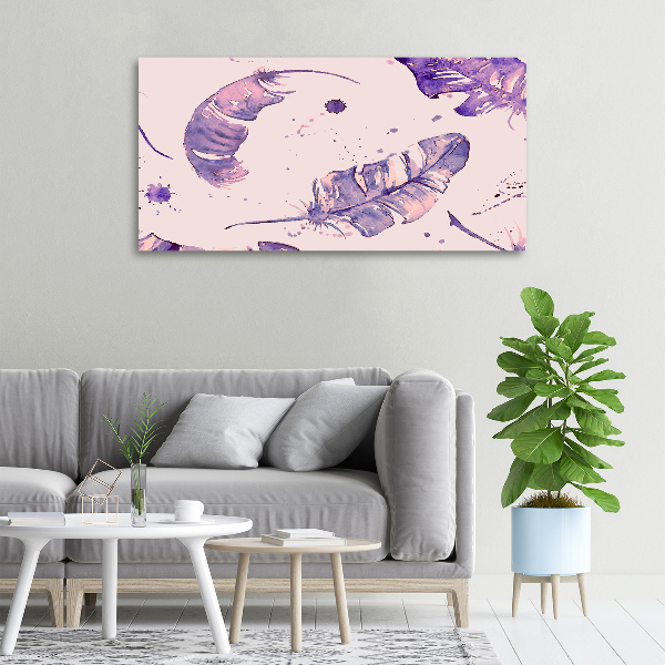 Bild auf leinwand Federn