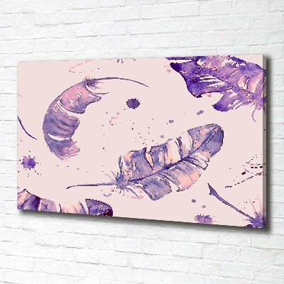 Bild auf leinwand Federn