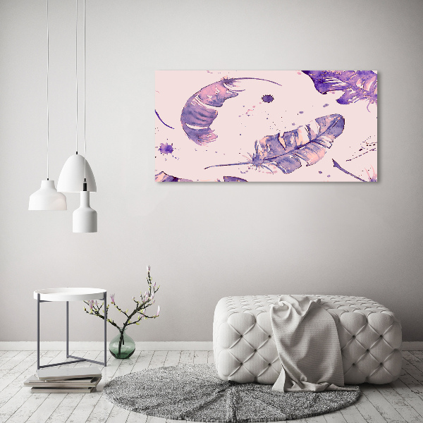 Bild auf leinwand Federn