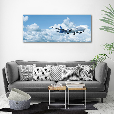 Wandbild Ein Flugzeug am Himmel