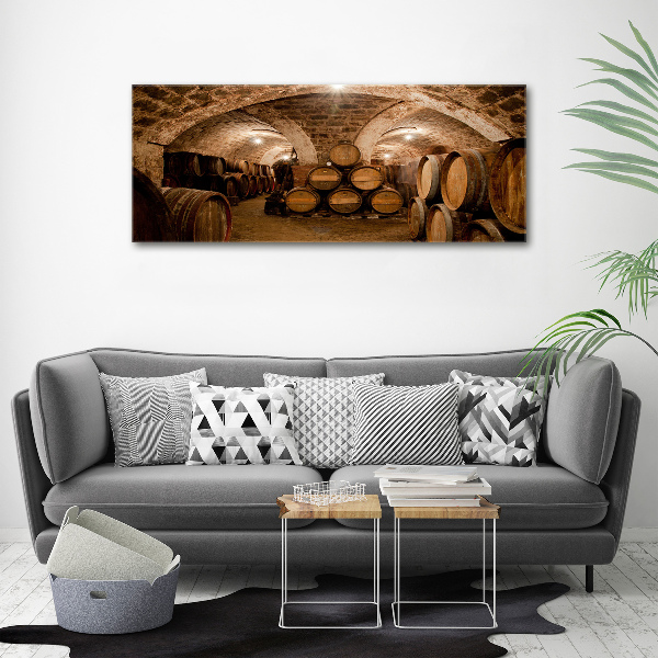 Fotobild Fässer im Weinberg