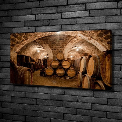 Fotobild Fässer im Weinberg